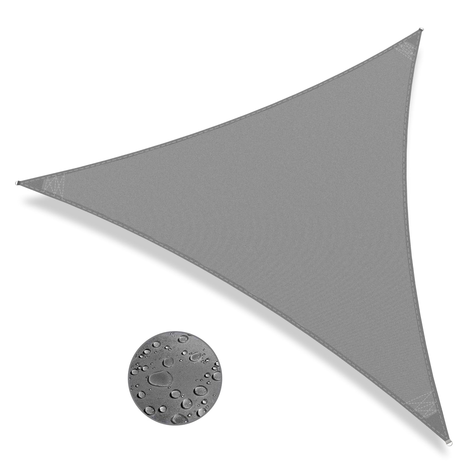 Voile d'ombrage triangulaire pour repas de fête sur pergola de jardin