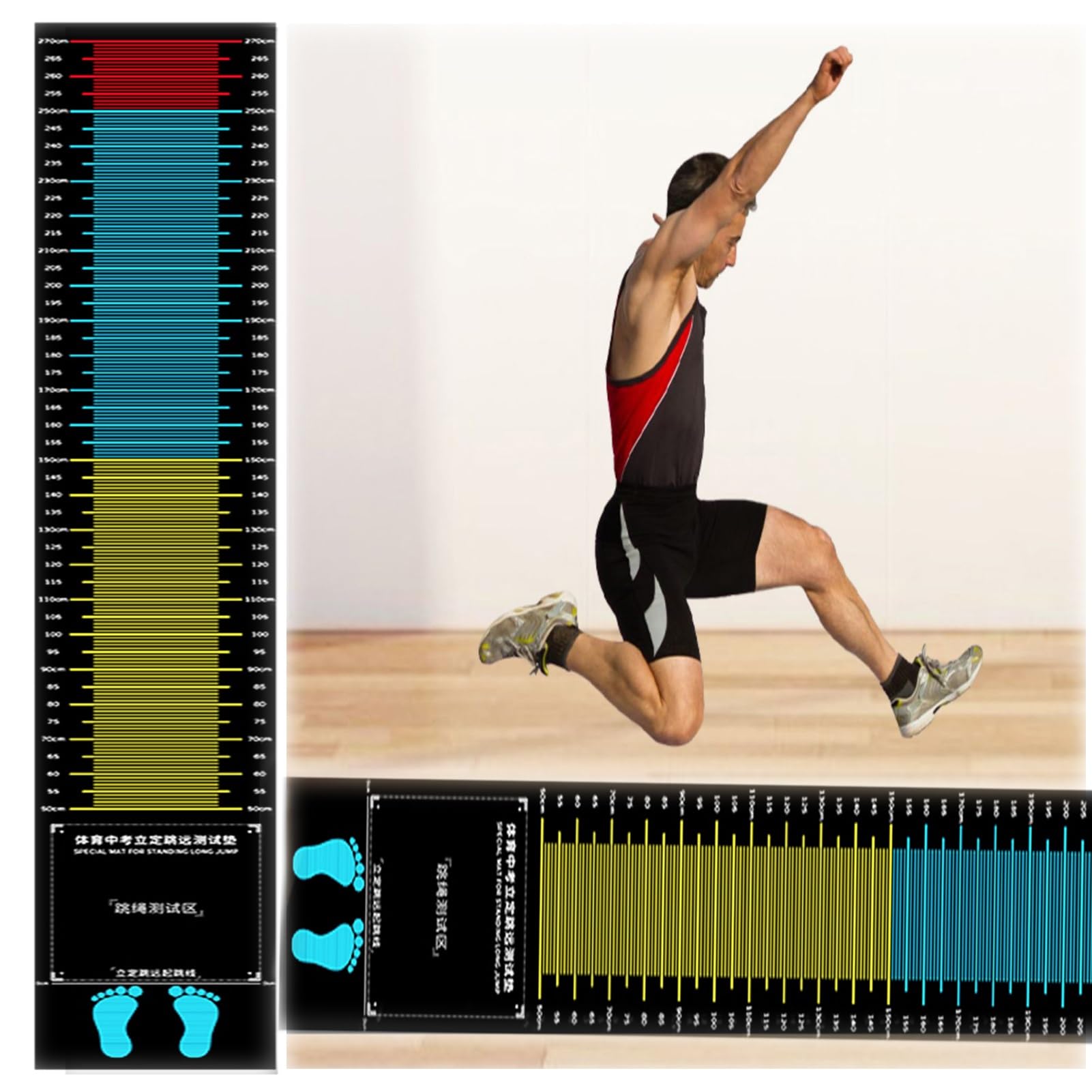 Tapis d'entraînement de 3 mm pour le sport en intérieur et extérieur