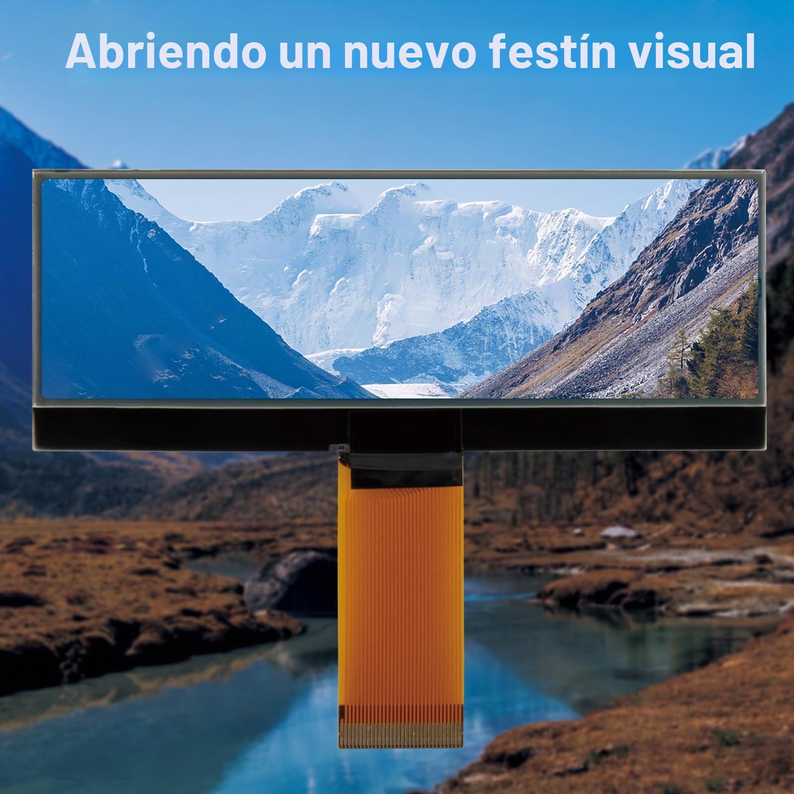 NV200 Pantalla LCD de coche para Nissan, para Qashqai, para Juke, para Micra, para Navara NV200 86KK2U00SC975YHH13FFO Reproductor de Radio LCD Display (123 x 36 Pixeles)