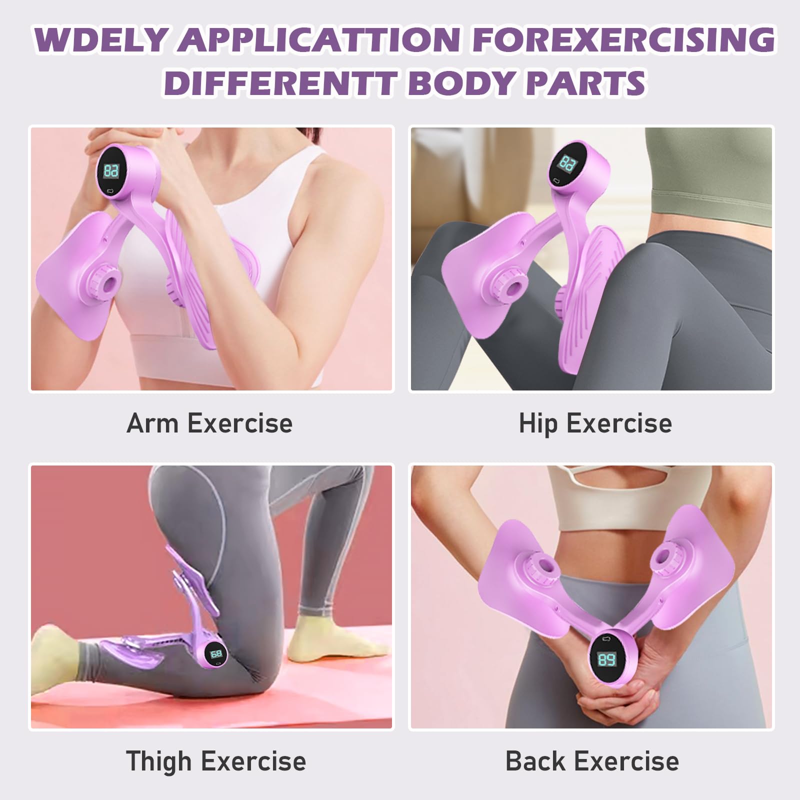 Vegena Oberschenkeltrainer und Beckenbodentrainer für Damen, Postpartum-Beintraining zu Hause