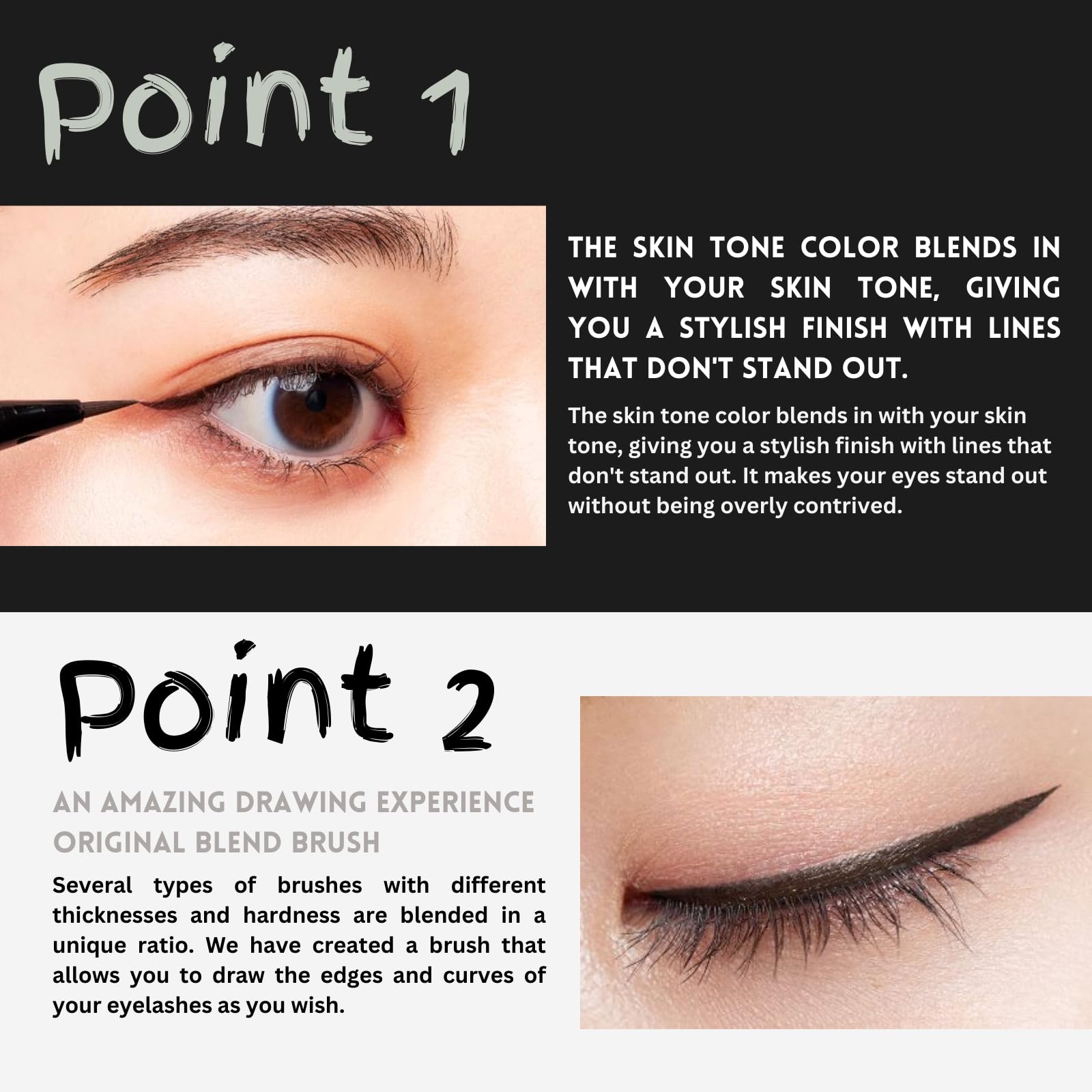 K-Palette 1DAY TATTOO Liquid Eyeliner 01 Mellow Black 0.67ml, 0.67 ml (Pack of 1) - Image 3