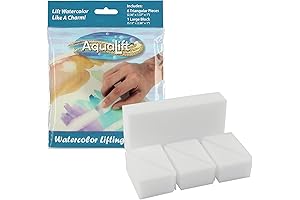 Creative Mark 7-piece Artist Paint Sponges: Versatile Tools for Watercolor, Pottery, Clay, and Cleaning Ceramics