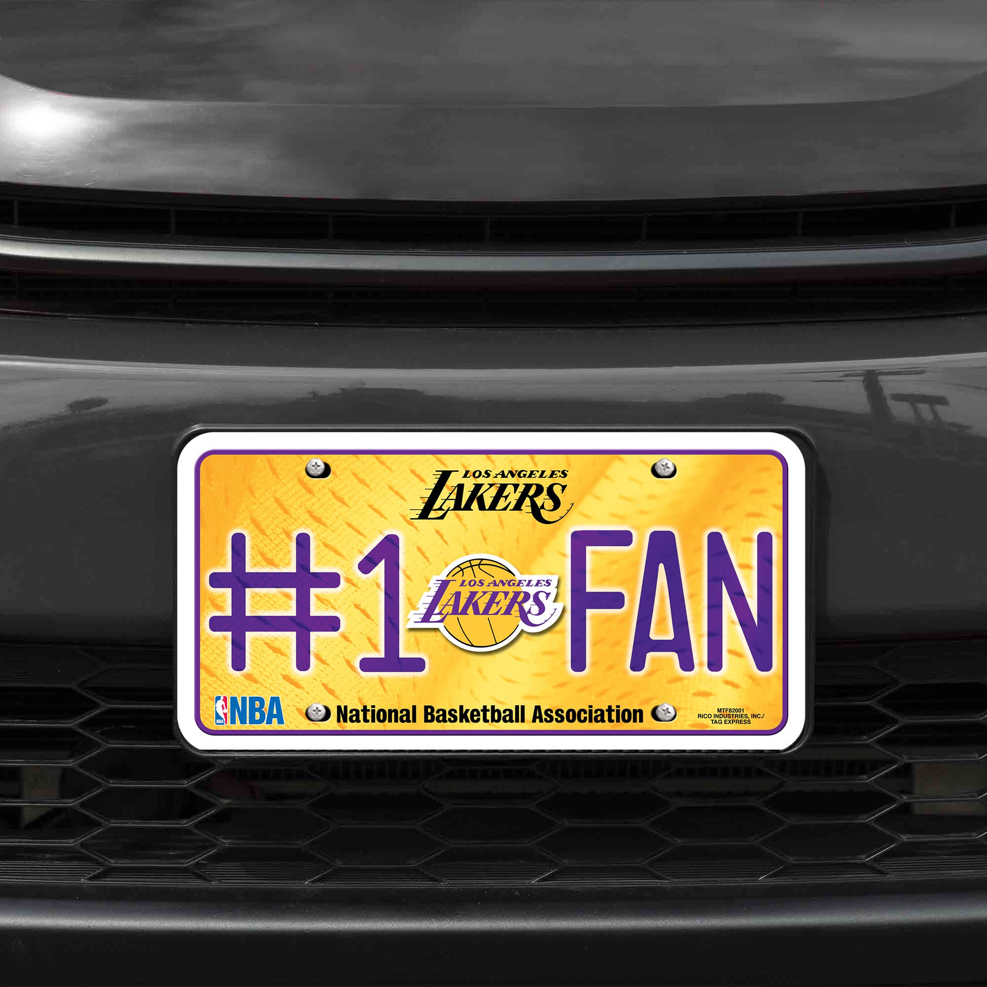 NBA # 1 Fan en métal Auto Tag