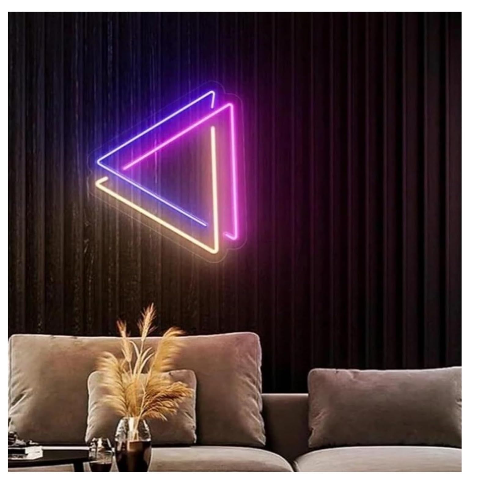 Aextroi neon Lights Sign Soothing Atmosphere Lamp Abstract Neon Light Signs, Powered by,for Ideal for Decorating(A)