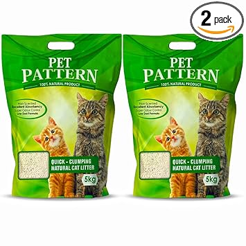 Pet Pattern Advance Cat Litter, 5 kg (Pack of 2 - Total 10 kg )