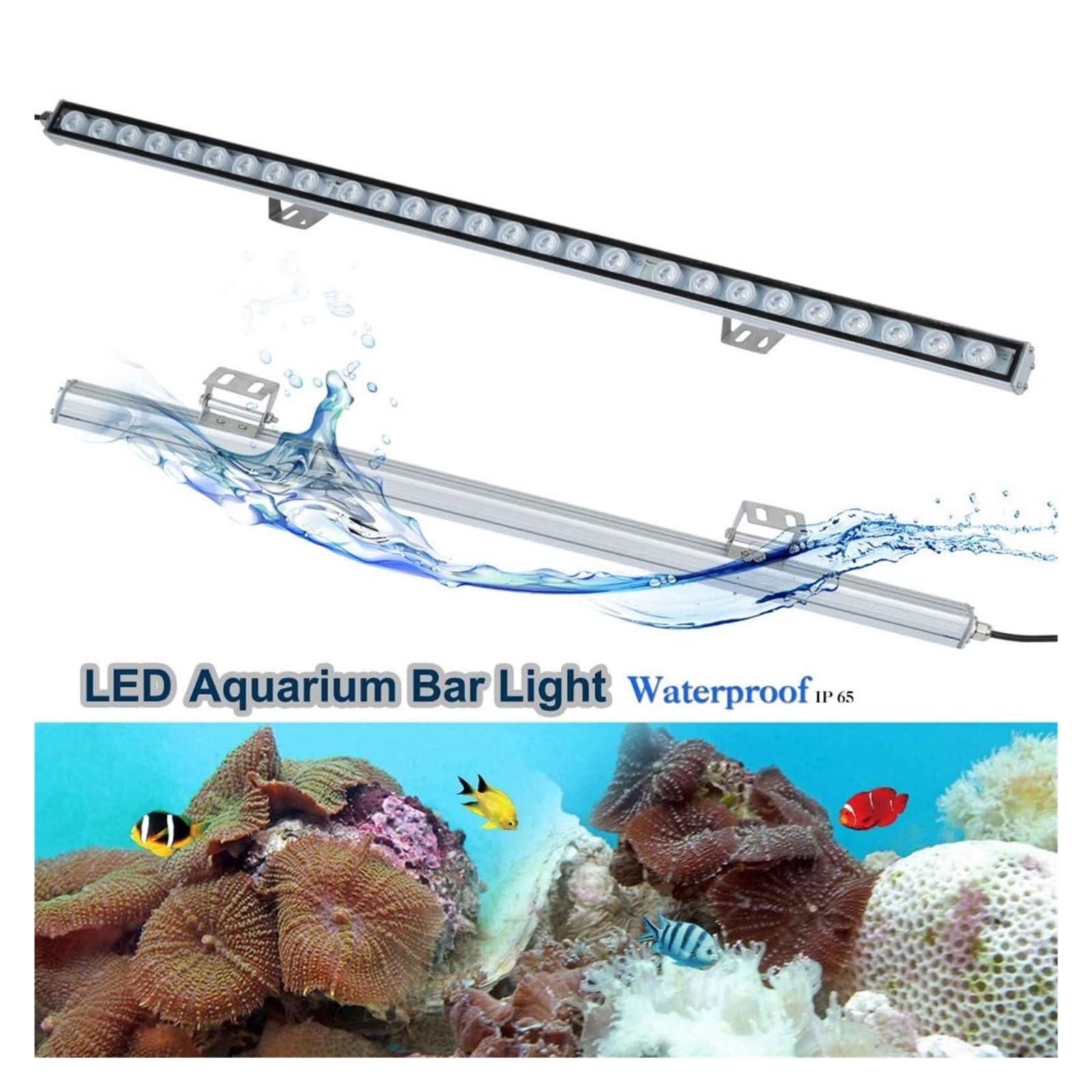 oświetlenie akwarium 5 sztuk/partia 81W IP65 wodoodporna listwa świetlna LED do akwarium twarda taśma lampa dla rafy koralowej wzrostu/roślin słodkowodne oświetlenie akwarium do akwarium roślinnego