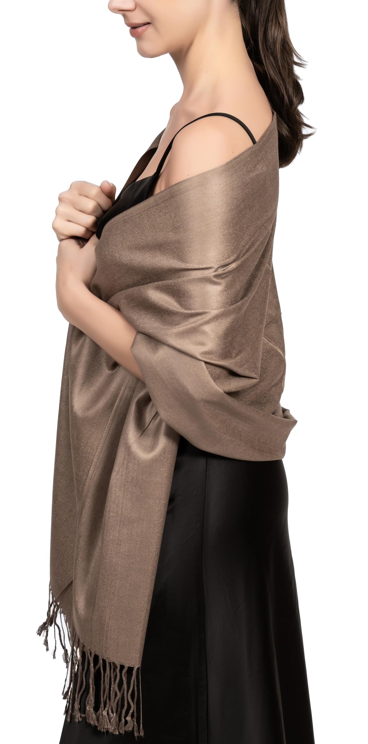 Achillea Soft Silky Pashmina Scarf for Women – Shawl Wrap for Evening Dresses, Bridesmaids, Weddings & Everyday Wear