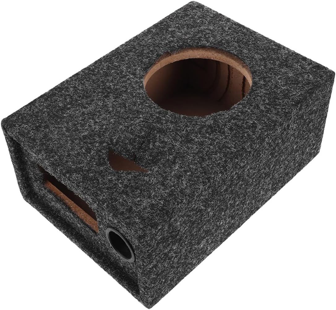 Car Audio Enclosure 6.5 Inch Speaker Box Subwoofer Housing Portable Auto Speaker Shell for Vehicle Bass Enhancement
