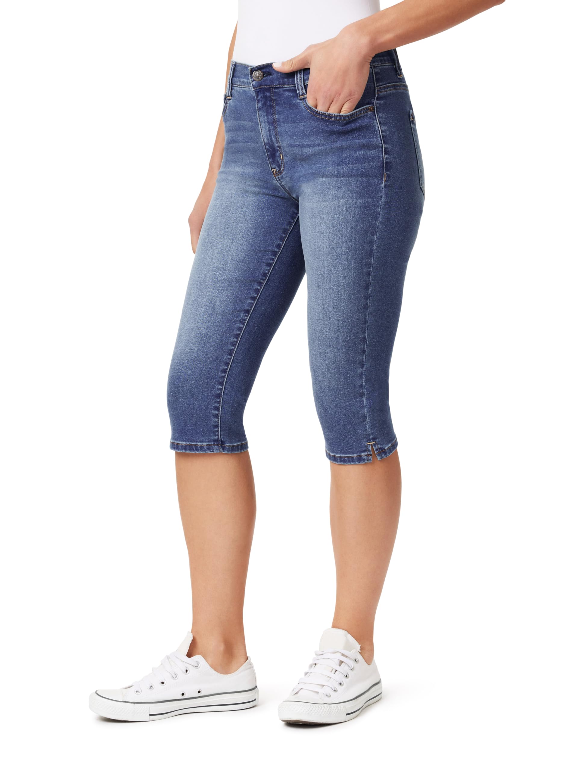WallFlower Womens Irresistible 17 Skinny Capri High-Rise Insta Soft Juniors Jeans