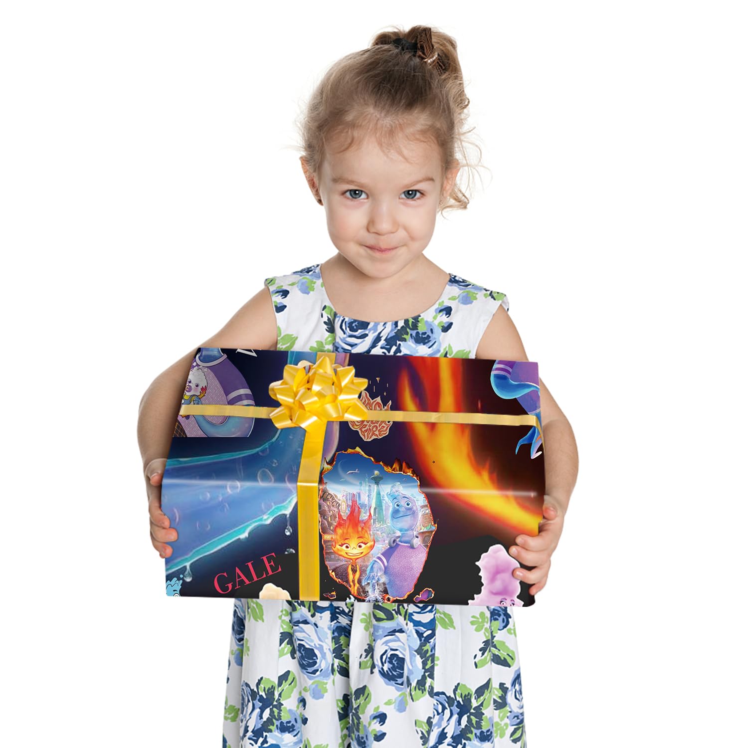 Carta Regalo Per Bambini Con Disegni Anime - 5 Fogli 75x51 Cm, Spessa E Durevole, Per Compleanni E Natale
