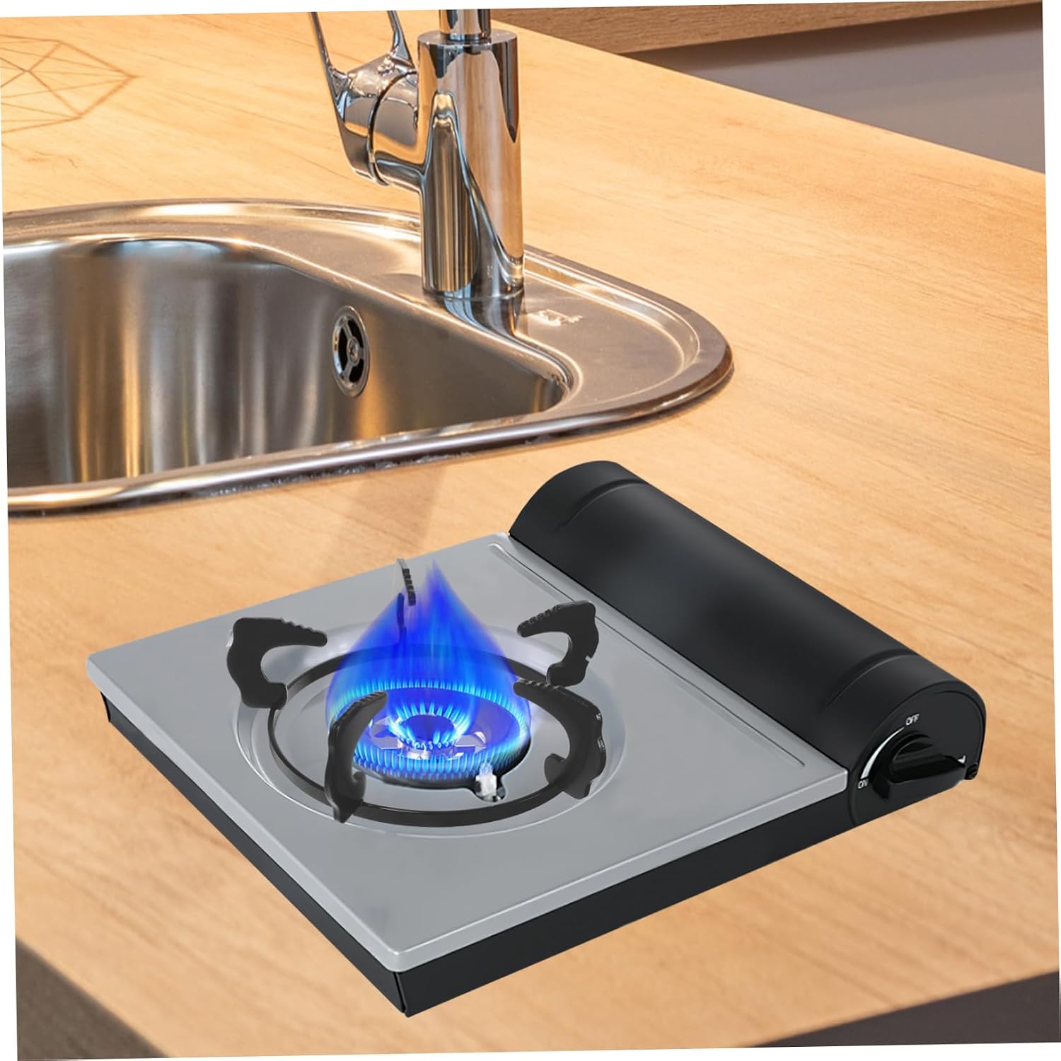 Garneck Cast Iron Wok Ring for Gas Stove - Wok Stand for Kitchen Cookware - Universal Wok Rack and Burner Grate for Stable Cooking on Gas Ranges