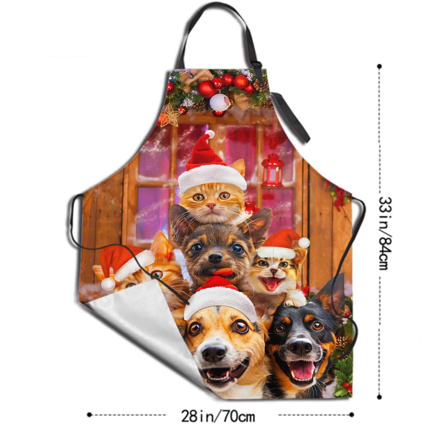 Giwawa Delantal unisex para adultos, impermeable, resistente a las manchas, con 2 bolsillos, para barbacoa, parrilla, pintura