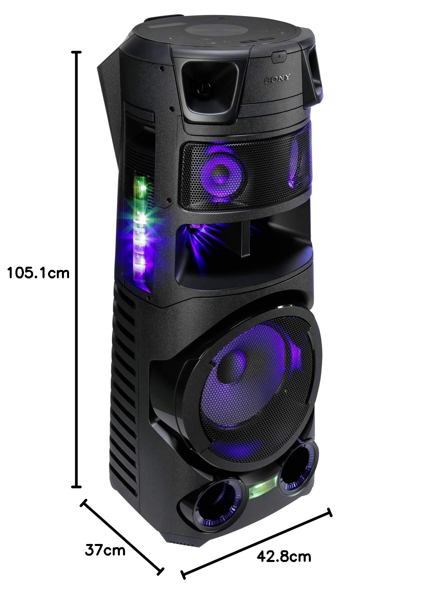 Sony MHC-V83D - The ultimate Bluetooth party speaker with ambient
