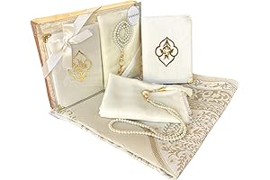 SAJADAH Muslim Prayer Rug Set - 4-in-1 Islamic Gifts for Women