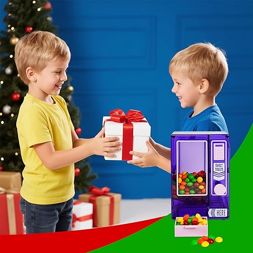 Miniatura 15 de YOBRO Dispensador de dulces, bonita máquina expendedora para escritorio, máquina manual de dulces, dispensar mini caramelos, regalo de cumpleaños