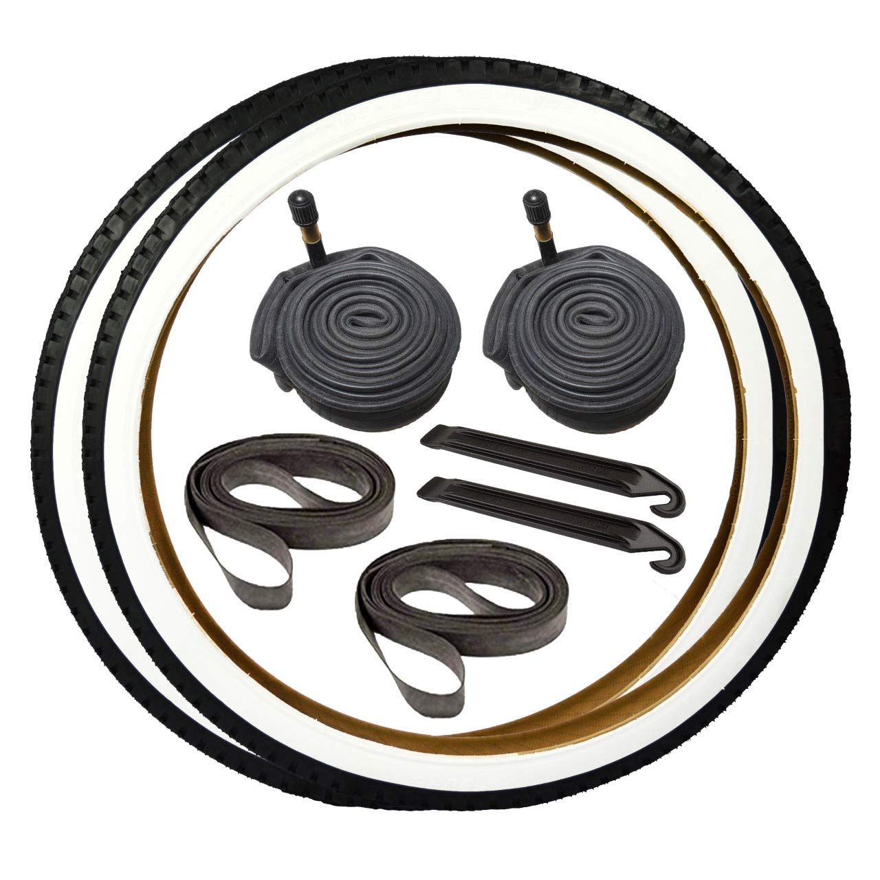 Buy CYCLEZ 26" x 2.125 Duro Beach Cruiser Bicycle Diamond Whitewall