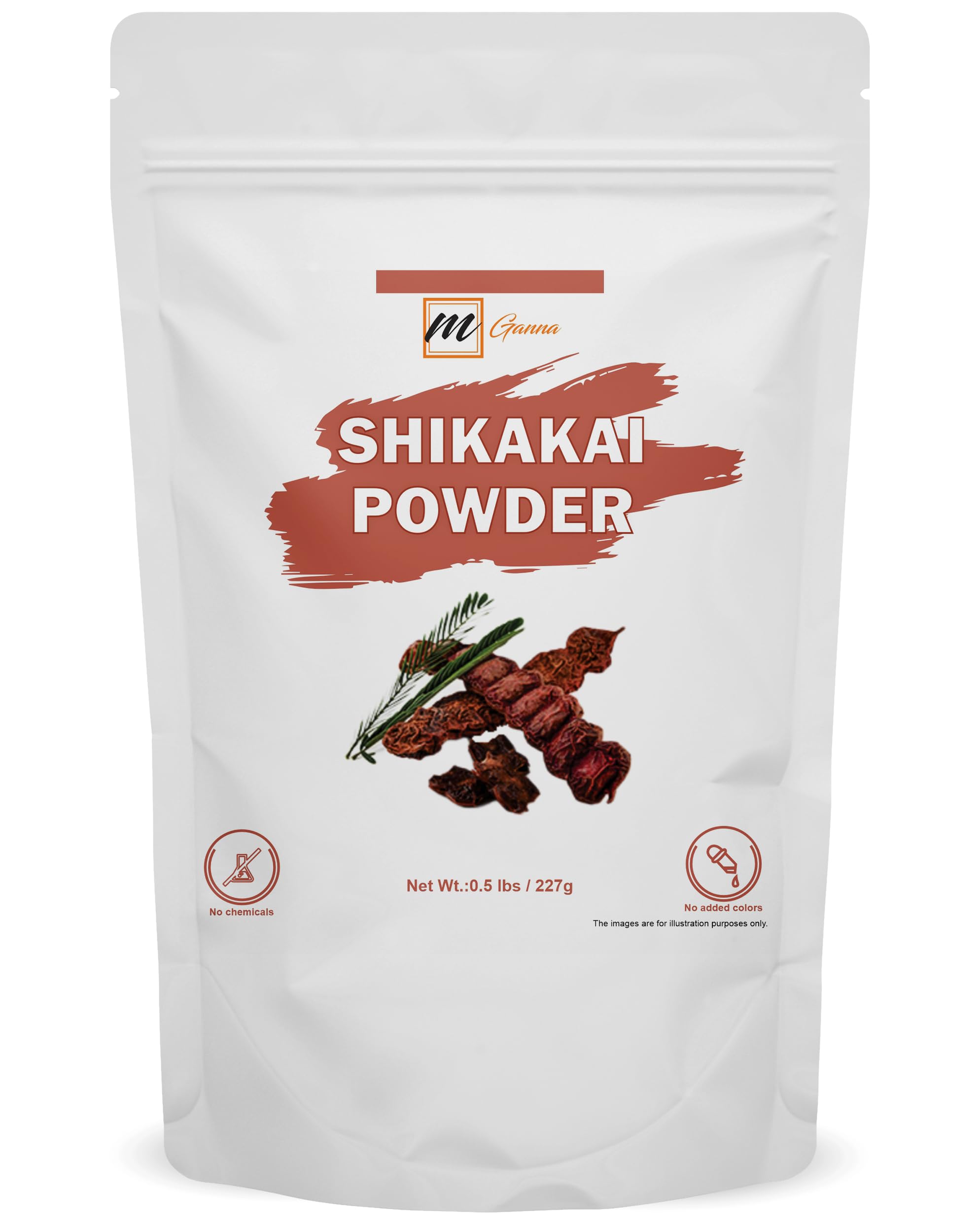 100% Pure Shikakai 0.50 LBS / 227 GMS | Acacia Concinna Powder for Hair Care | Natural Hair Cleanser and Conditioner | 100% Ayurvedic Hair Conditioner Ingredient Extracted from Pods