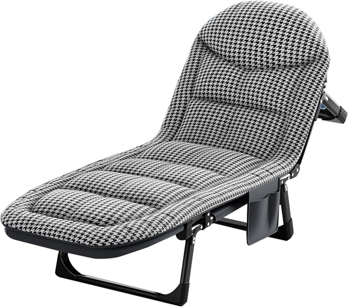 Portable Folding Adult Bed,Camping Cot Folding Camping Beds with Mattress, Extra Wide Heavy Duty Sturdy Camp Bed for Adults, Portable Sleeping Cot for Travel Outdoor Office Indoor Fishing,