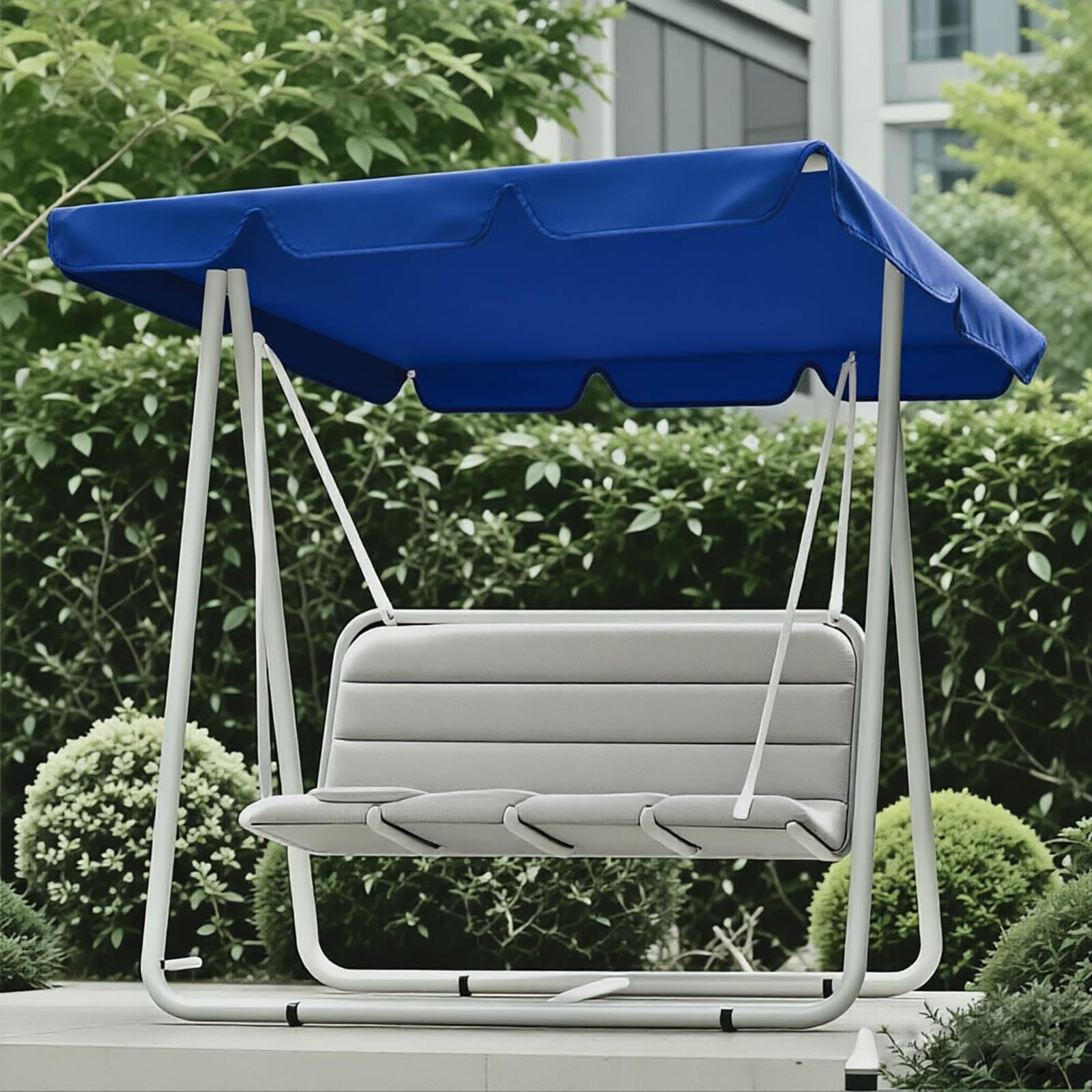 Aenmezen UV Resistant Swing Canopy Windproof Waterproof Oxford Fabric Top Cover, Thicken Rip Resistant Cover, Hammock Top Replacement Canopy(Klein Blue,55.9x47.2in)