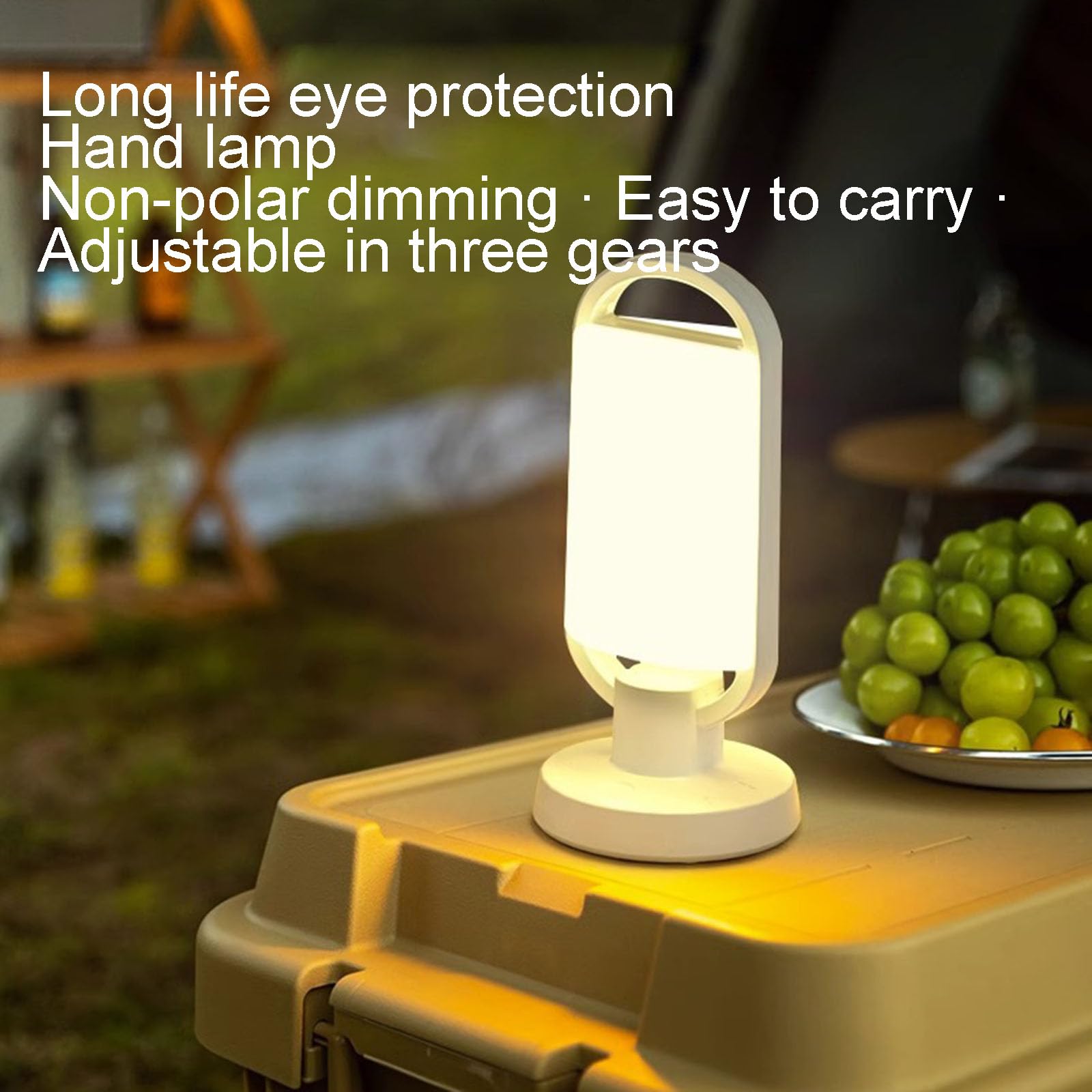 Lampe de camping LED avec gradation tactile, charge rapide et plusieurs modes d'éclairage pour les activités de plein air et l'utilisation de nuit
