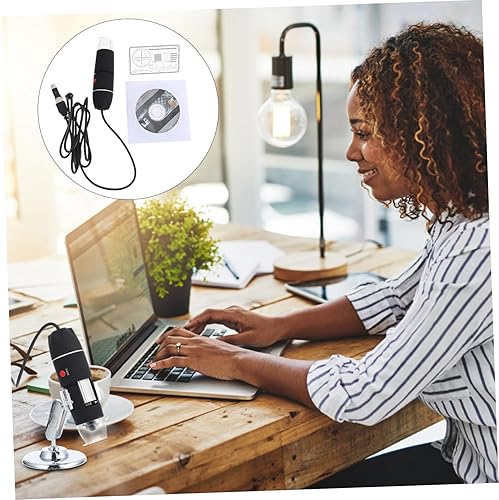 Miniatura 9 de HOMSFOU Microscopio electrónico Lupa de mano Microscopio electrónico Microscopios Profesional Microscopio Ciencia Microscopio Digital Microscopio