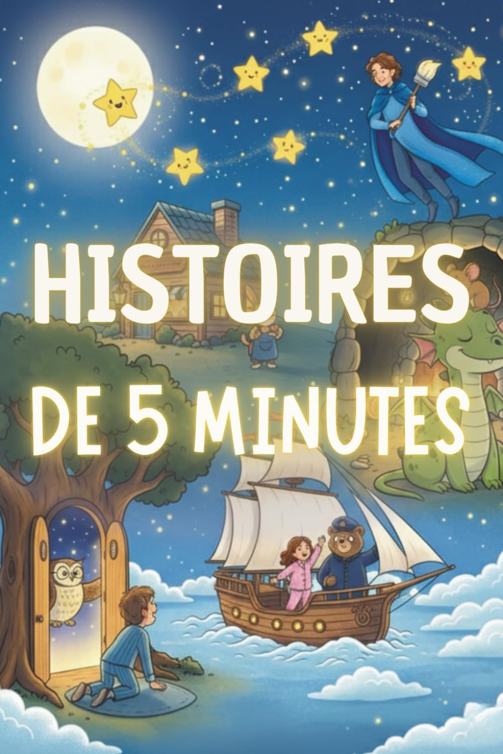 Histoires du soir apaisantes en 5 minutes: Contes positifs et aventures douces pour aider les enfants à dormir paisiblement