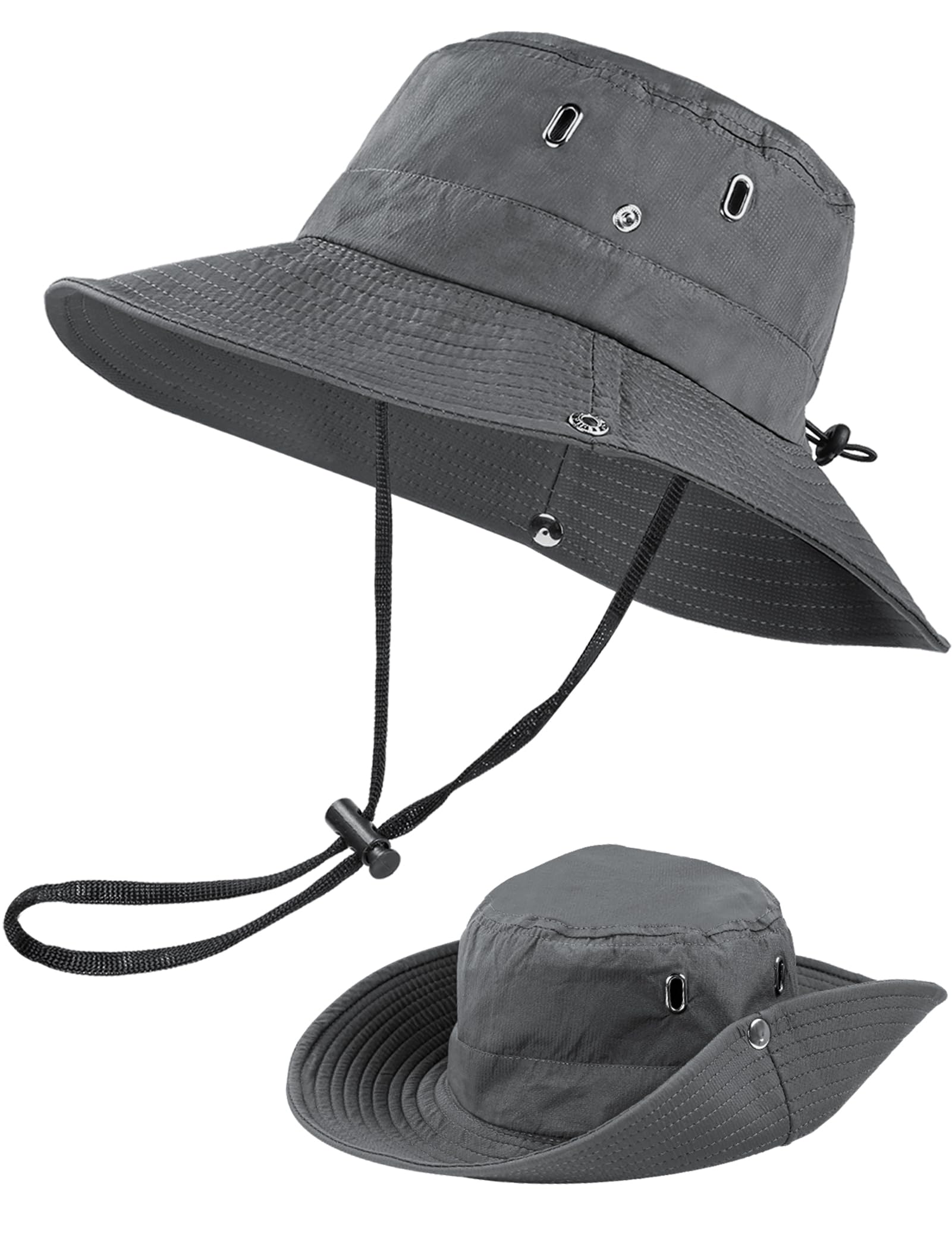 MELLIEX Sombrero de Ancho Brim para Hombre Mujer, Protección UV Sombrero Trekking Plegable Gorro Pescador Verano para Safari, Senderismo, Caza, Camping