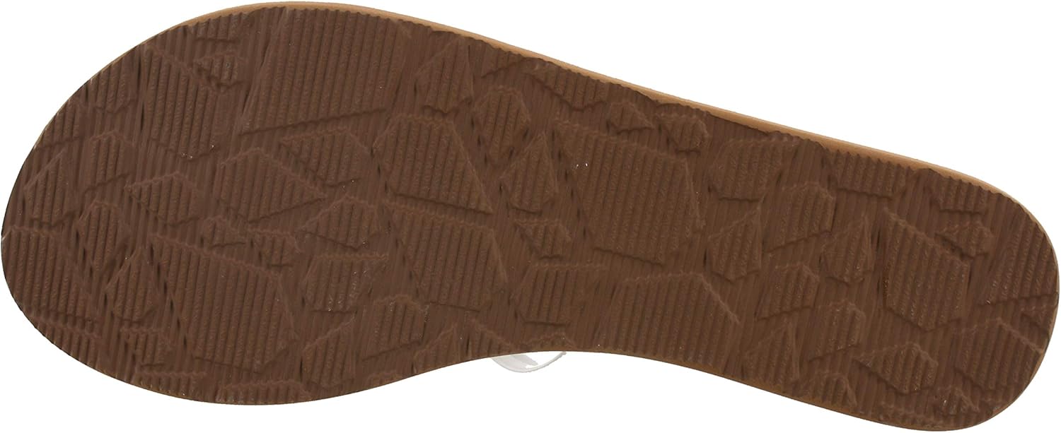 Volcom women's New School Flip Flop Sandal 10 White-1