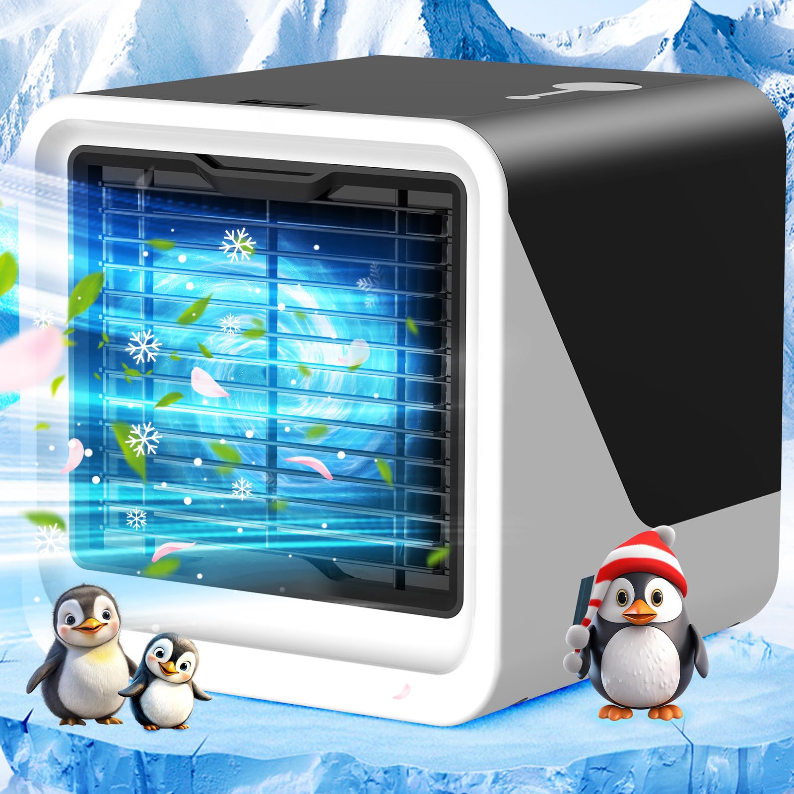 Yousmart Portable Air Cooler, 500ml USB Personal AC Unit for Bedroom