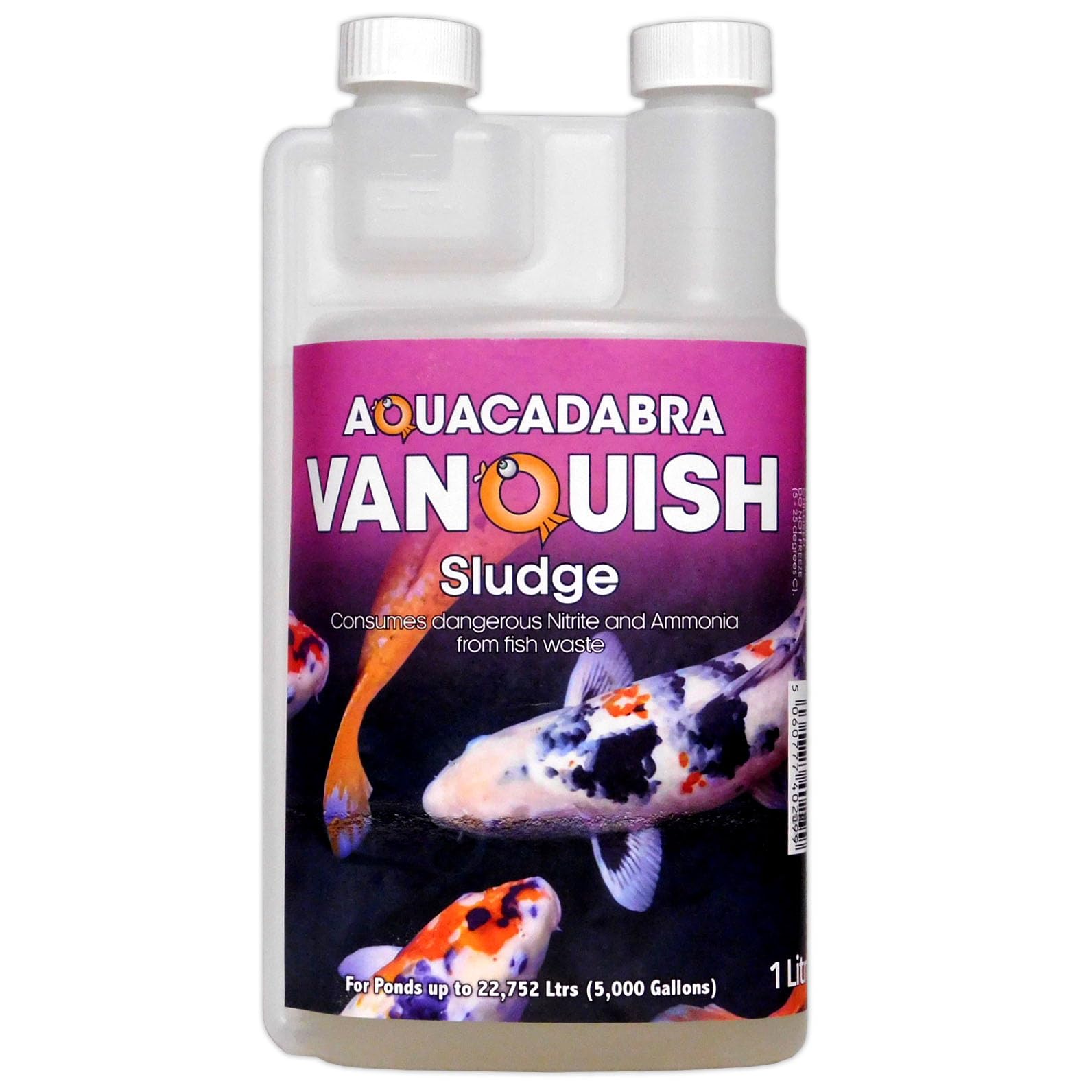 Aquacadabra Vanquish Sludge Pond Treatment – Removes Fish Waste, Reduces Ammonia & Nitrites, Boosts Biological Filter Performance, Reduces Sludge Build-Up & Pond Maintenance, All Pond Types 1L