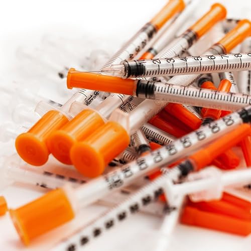 Miniatura 6 de Jeringa desechable de suministros de laboratorio de 0.0 fl oz, aguja de 12 pulgada, envuelta individualmente (100 unidades)