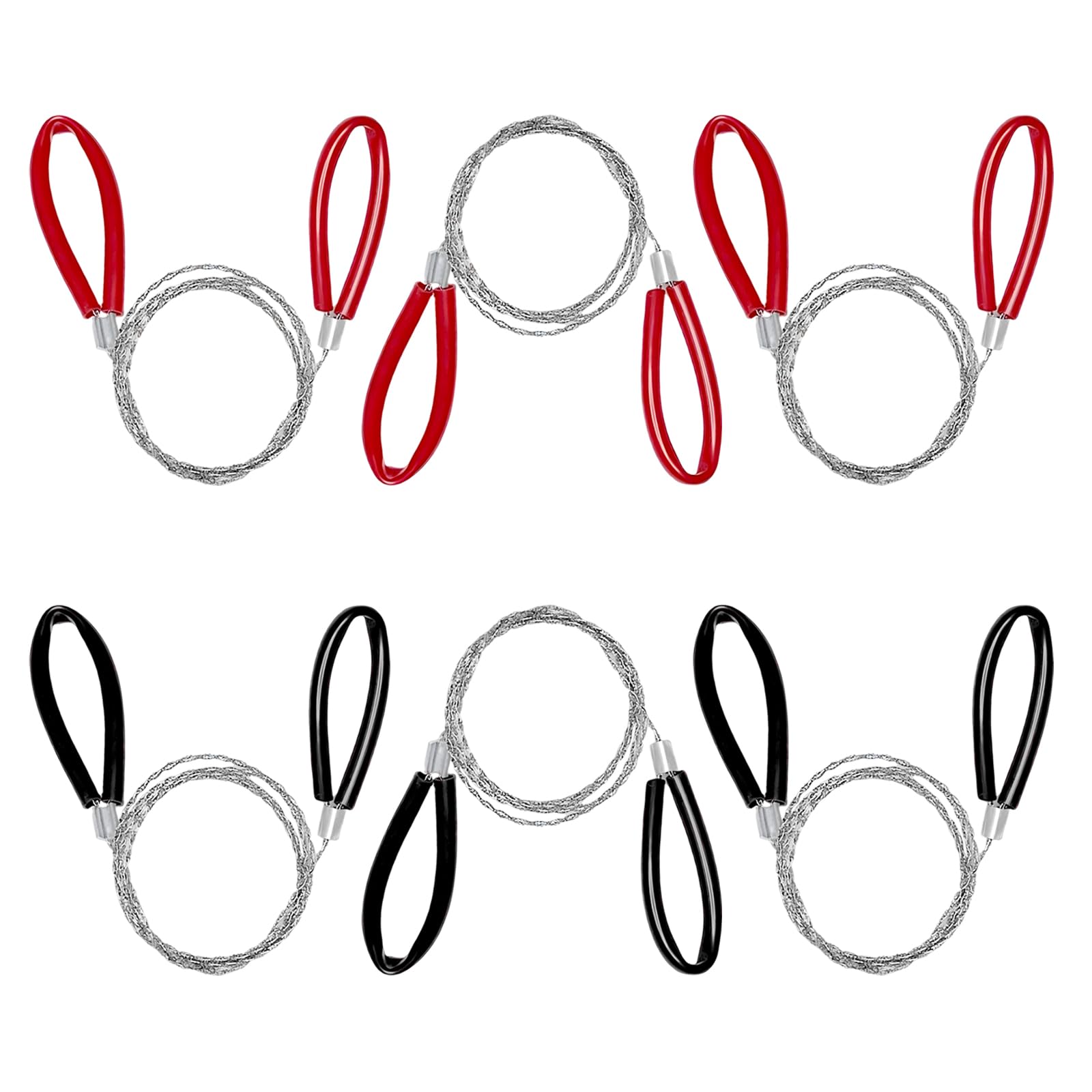 Scie à Fil Pliable en Acier Inoxydable - 6 Pièces pour Camping et Randonnée