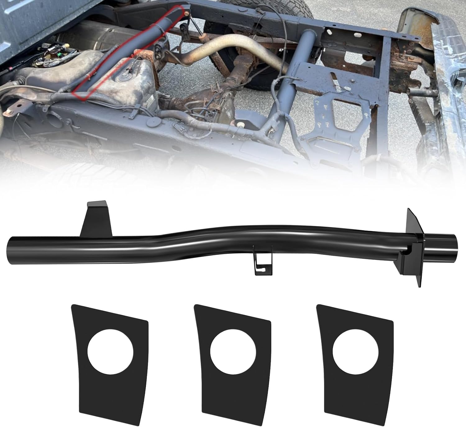 Rear Upper Shock Mount Crossmember Compatible with 2007-2014 Chevy Silverado 1500 & GMC Sierra 1500, Superior Strength and Enhanced Stability