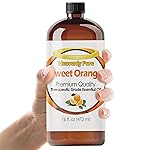 Heavenly Pure Sweet Orange Essential Oil 16 Fl Oz (Pack of 1) Large Bottle for Aromatherapy Diffusers Candles and DIY Crafts