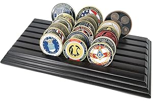 Wood Display Case to showcase golf ball markers or Military Challenge Coins