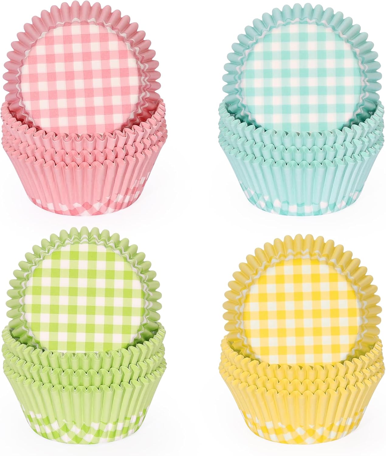Standard Cupcake Liners 400 Count Colorful Paper Baking Cups Disposable Cupcake Wrappers for Wedding and Party Baking Supplies (Gradient Color)