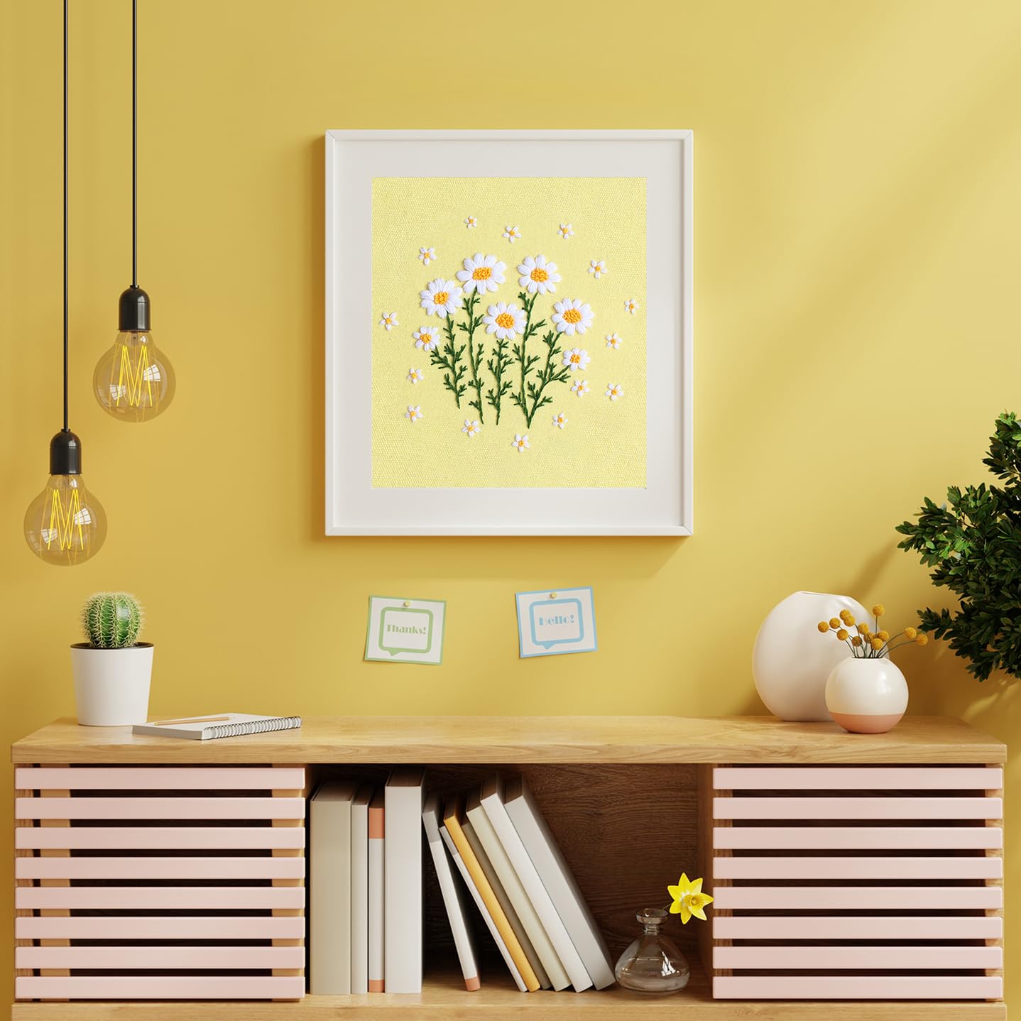 Daisy Embroidery Kit for Beginners - Easy Floral Craft -7 Daisy Embroidery Kit for Beginners - Easy Floral Craft -7