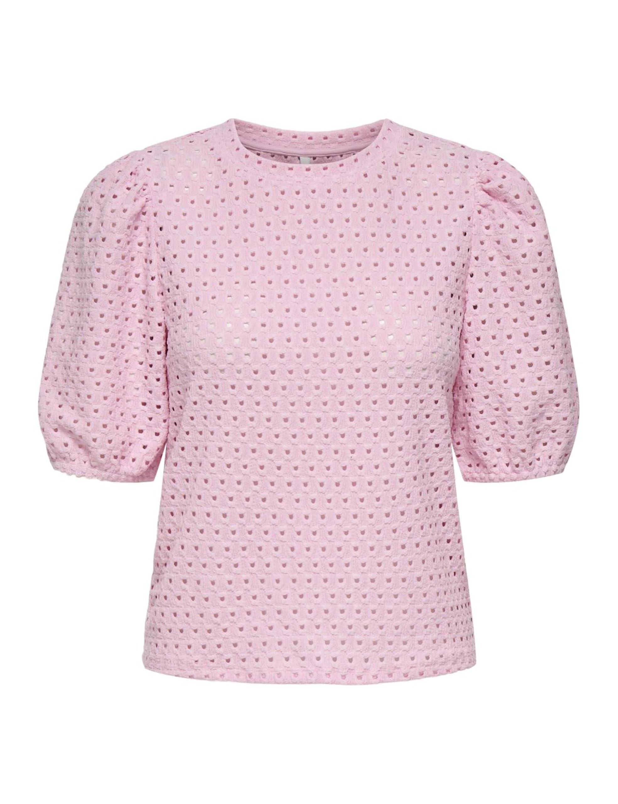 Onlelisa S/S O-Neck Top Box JRS, Roseate Spoonbill, S