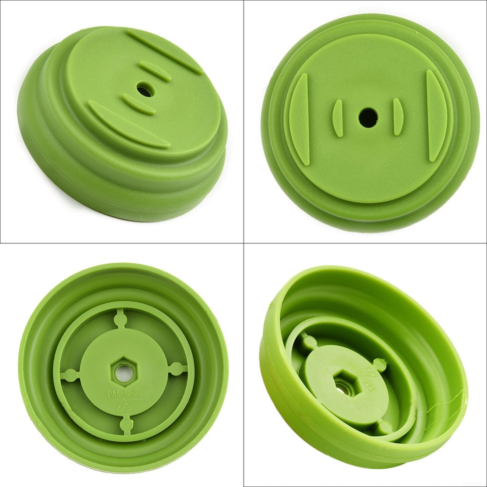 Kit di protezione in plastica, per decespugliatori da giardino, accessori per utensili elettrici, con dado in acciaio e guarnizione (verde)