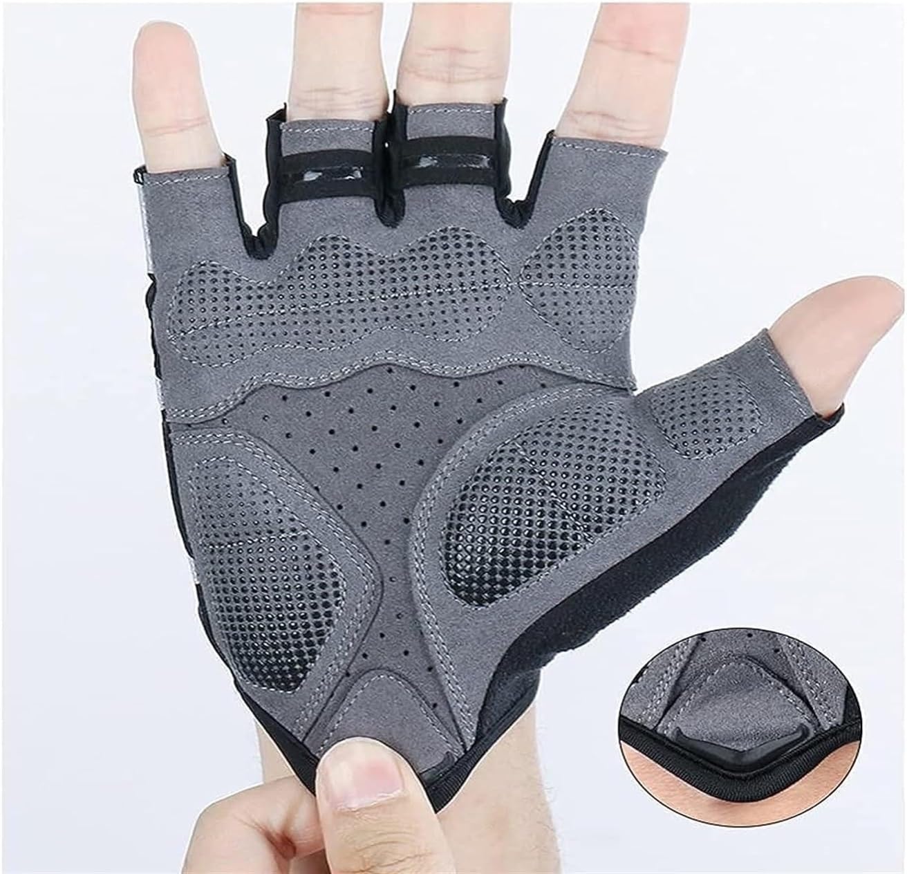 Guantes de Bici Guantes de Ciclismo Guantes De Medio Dedo Levantamiento De Pesas Ciclismo De Medio Dedo Hombres Y Mujeres Antideslizantes Deporte Guantes Guantes de Bicicleta
