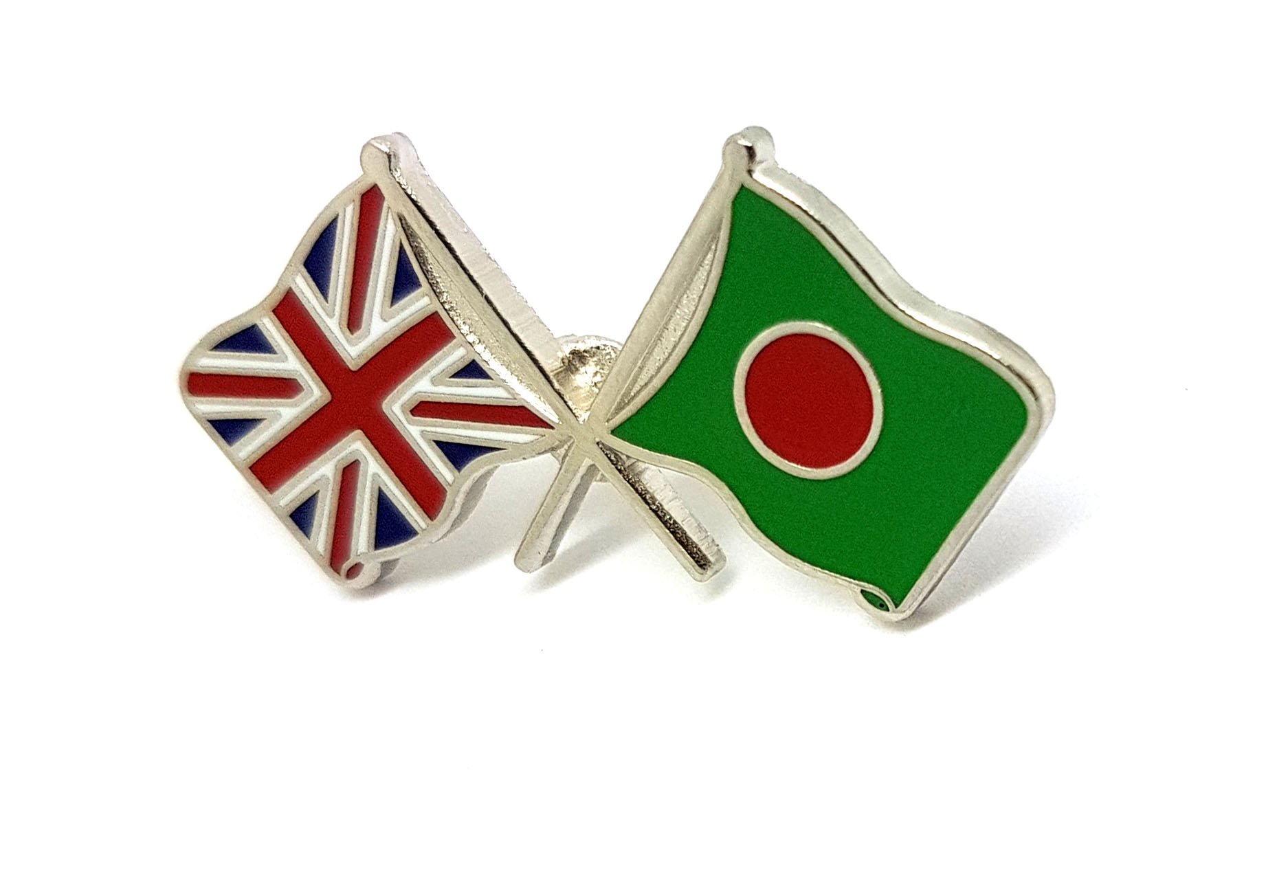 UK UNITED KINGDOM BANGLADESH Friendship Flag Pin Badge
