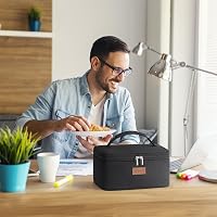 Lifewit Hőszigetelt Hűtőtáska 6L - Kompakt, Összecsukható Ebédtáska Férfiaknak és Nőknek - Fekete Hordozható Hűtődoboz Piknikhez, Munkához 6