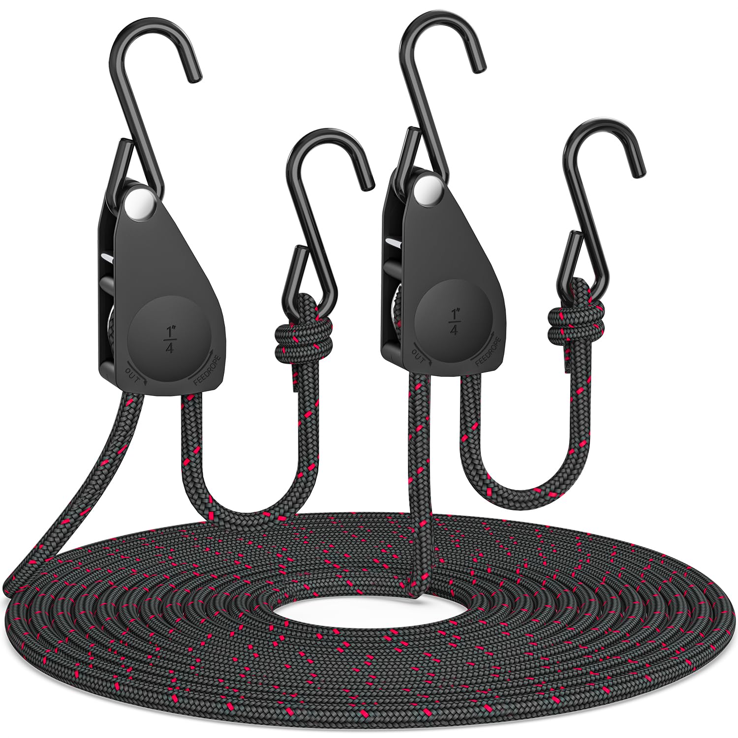 Fondwell Rope Tie Downs - Adjustable Grow Light Hangers -8