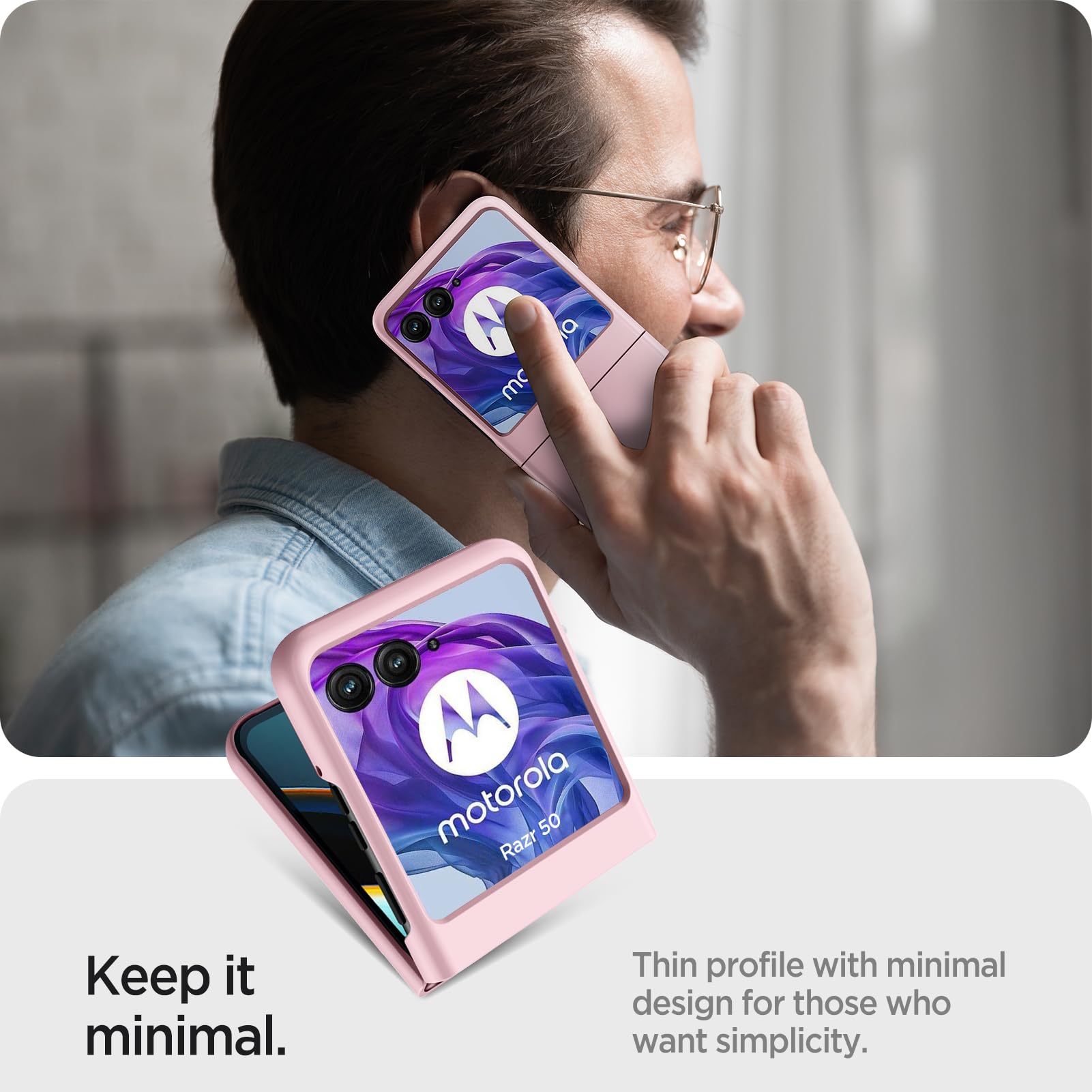 Miimall Compatible with Motorola Razr 50 Screen Protector case - Image 3