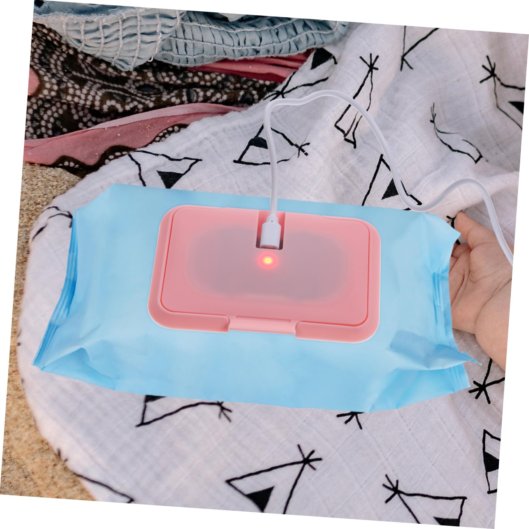 Toyvian 3 Piezas Limpie El Calentador Toallitas Calientes Para Pañuelo Húmedo Portátil Soporte Para Toallitas De Bebe Calentador De Toallitas Húmedas Chica El Plastico Viajar