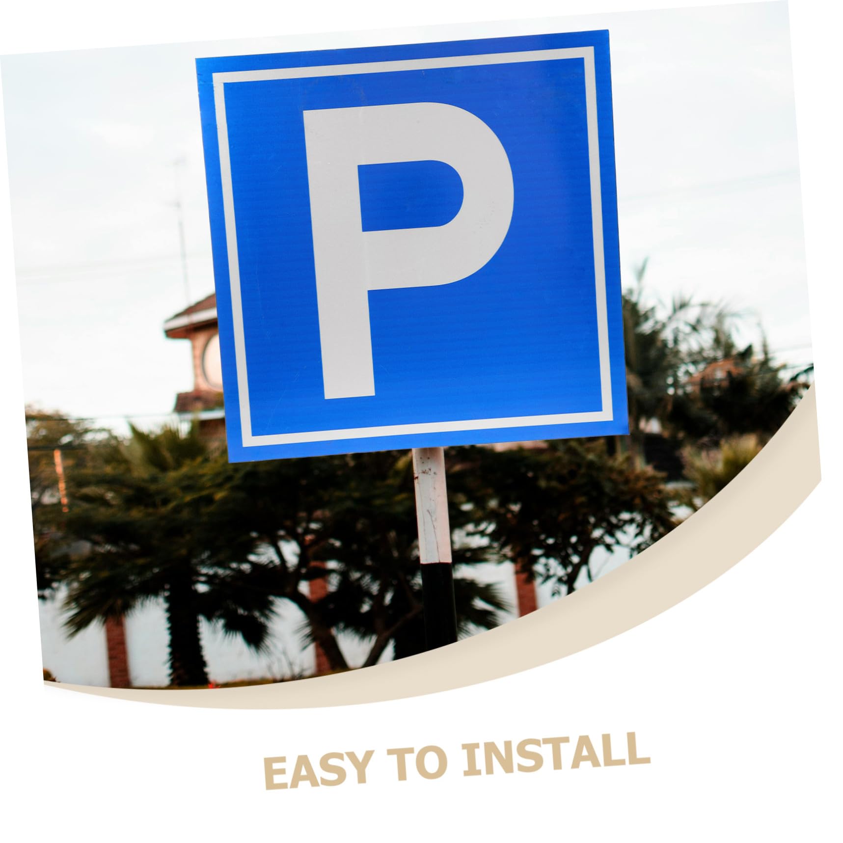 Cartello di Sicurezza Parcheggio P Simbolo in Lega di Alluminio Blu | Segnale Visibile, Resistenza All’usura, Installazione Rapida, Adatto a Vari Luoghi Segnaletica Chiara