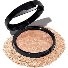 LAURA GELLER NEW YORK Award-Winning Baked Balance-n-Brighten Color Correcting Powder Foundation - Light - Buildable Light to Medium Coverage - Demi-Matte Natural Finish