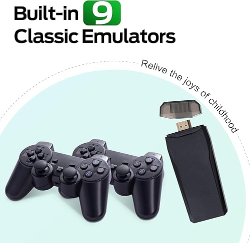 Miniatura 3 de Juego retro inalámbrico, más de 25000 juegos incorporados, salida HDMI 4K, 9 emuladores, juego inalámbrico dual de 2.4 GHz