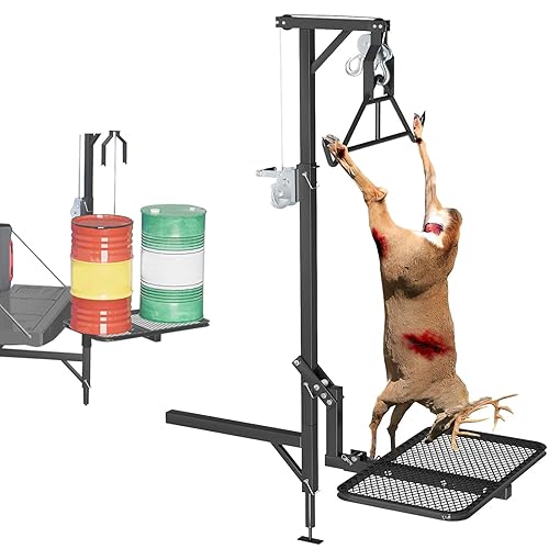 Truck Hitch Game Hunting Hoist with Lifting System - for