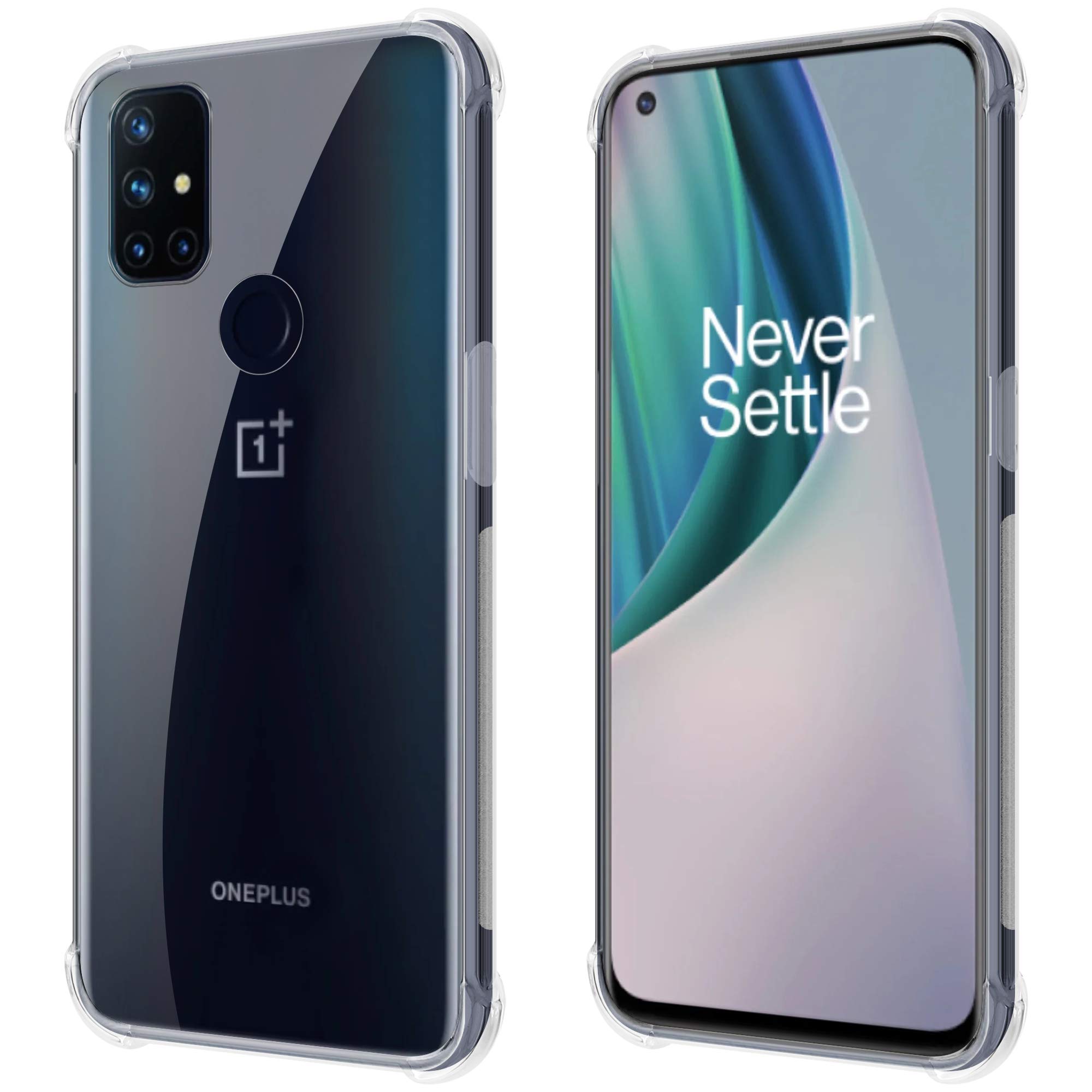 ZELFO Transparent Soft Silicone Flexible 4 Side Full Protection Back Cover Case for OnePlus Nord N10 - (Transparent) (B08W3FGZG6) Amazon Price History, Amazon Price Tracker